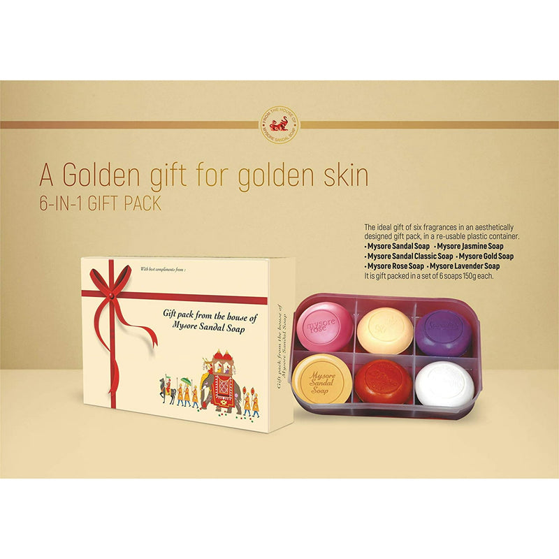 Mysore Sandal 6 in 1 gift soap