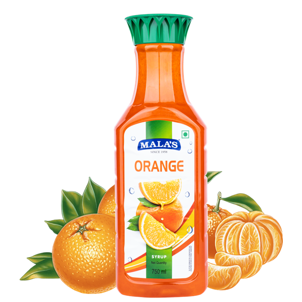 Mala's Orange Syrup Bottle - 750ml