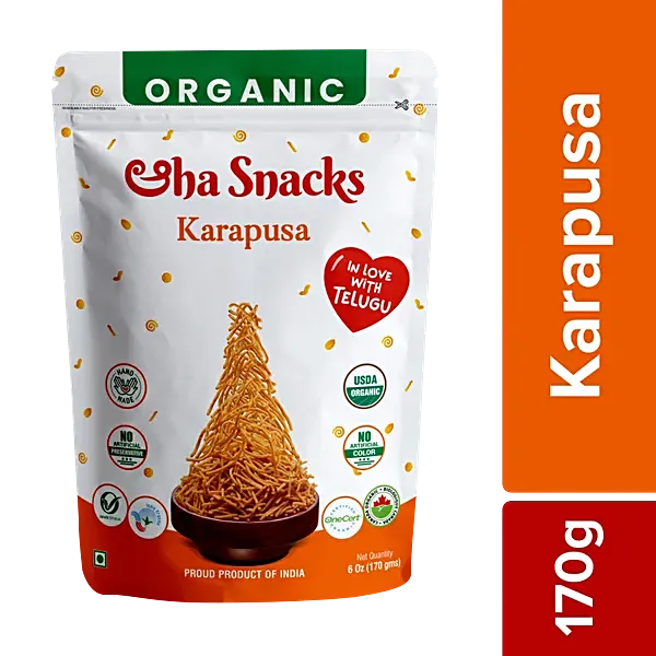 Aaha Snacks Karapusa 170g