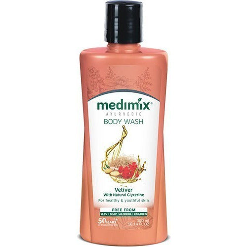 Medimix Ayurvedic Vetiver w/Natural Glycerine Body Wash, 300ml