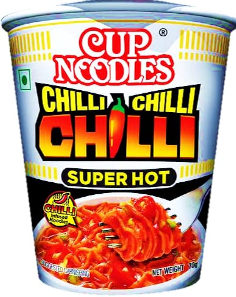 Nissin Cup Noodles, Chilli Chilli Chilli (Super Hot), 70g