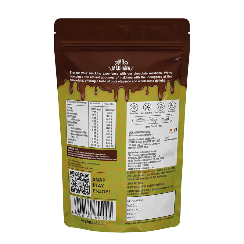 MR. Makhana Roasted Chocolate Makhana Chocopop 75g