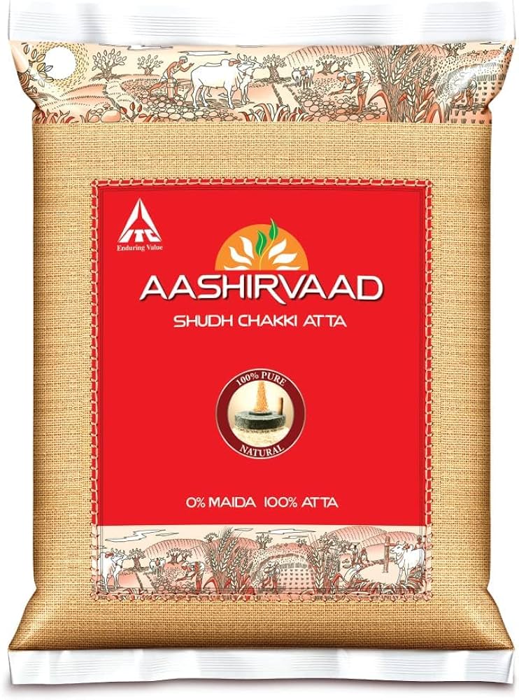 Aashirwaad Shudh Chakki Atta, Indian, 10kg ( 22lb )