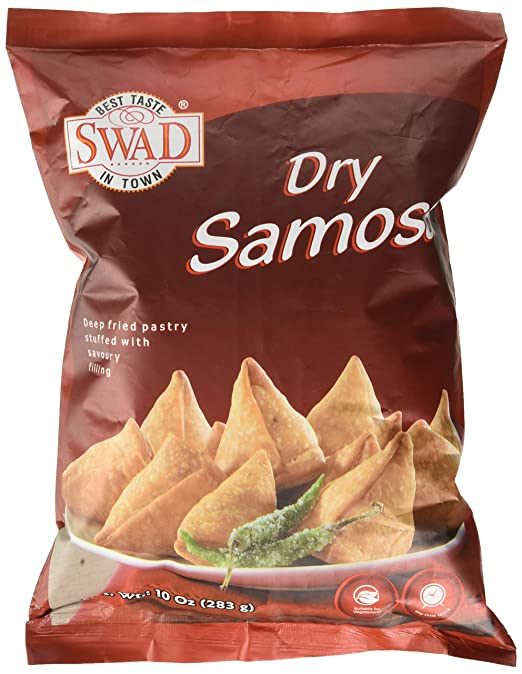 Swad Dry Samosa, 10oz BEST BEFORE SEP 2024