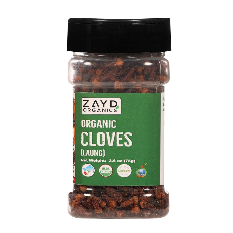 Zayd Organics Cloves, 75g (Jar)