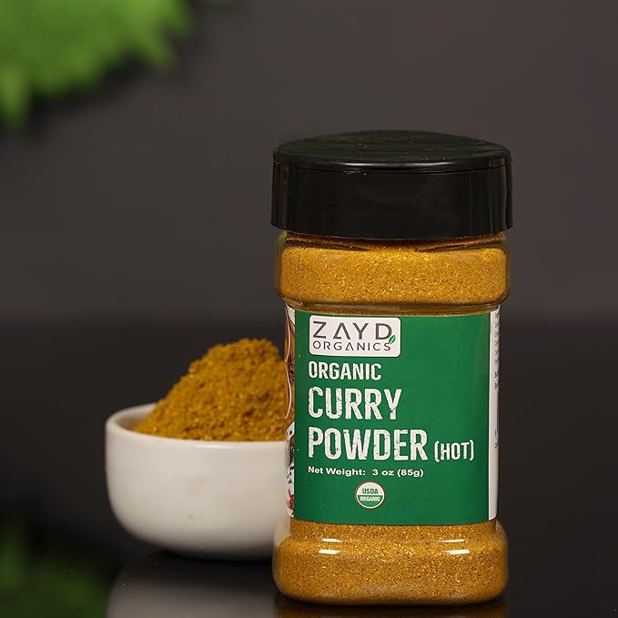 Zayd Organics Curry Powder Hot, 3oz (Jar)