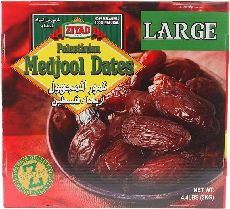 Ziyad Palestinian Medjool Dates Large, 4.4lbs