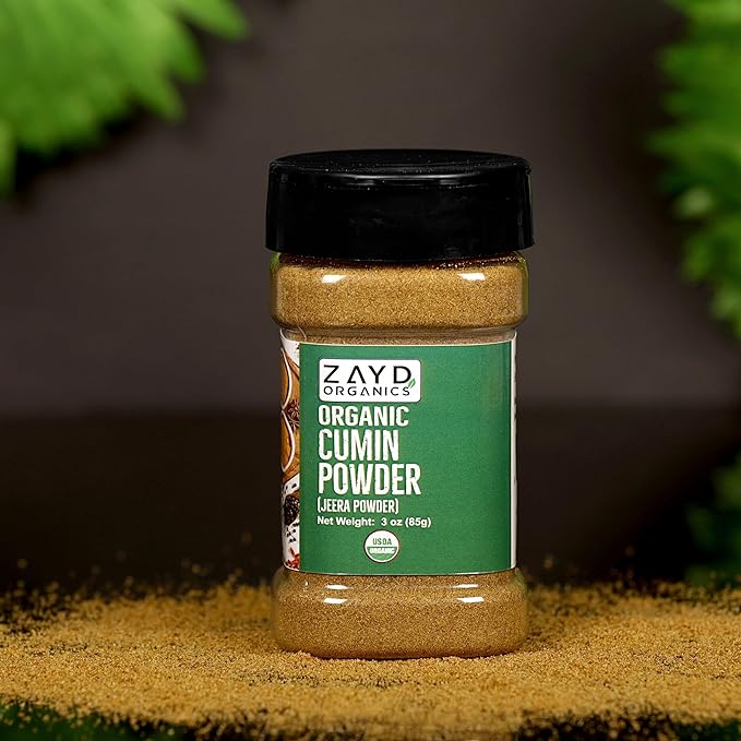 Zayd Organics Cumin powder, 3oz (Jar)