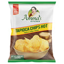 Amma's Kitchen Tapioca Chips, Hot, 200g
