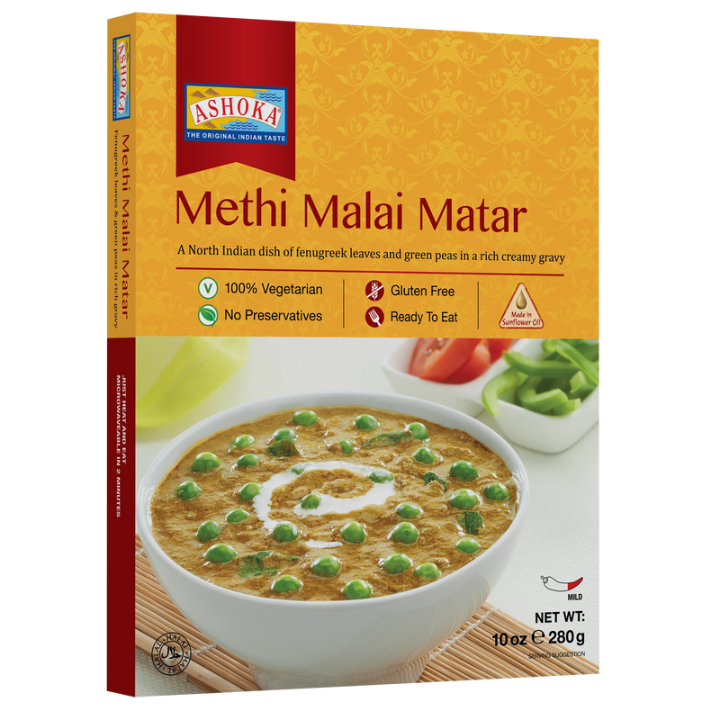 Ashoka RTE Methi Malai Matar Curry 280g