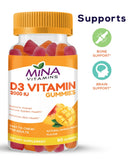 Mina Halal Vitamins Gummies, 90-Count