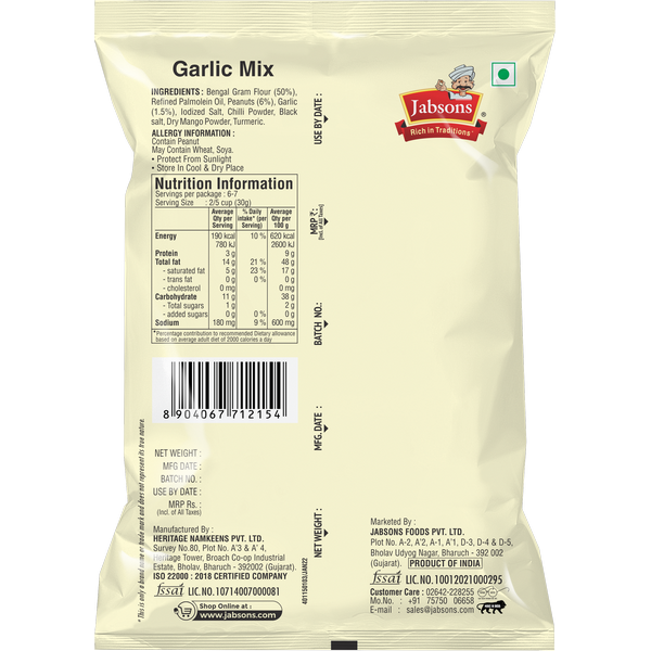 Jabsons Namkeen Garlic Mix