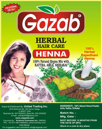 Gazab Henna (Herbal Rajisthani) 200g