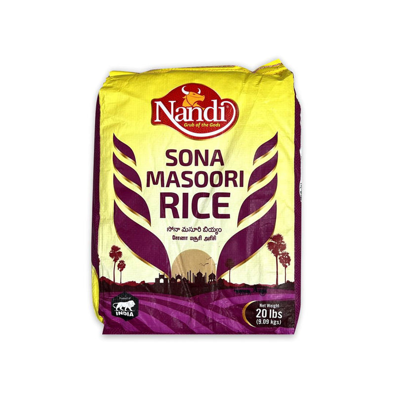 Nandi Sona Masoori Rice, 20lbs