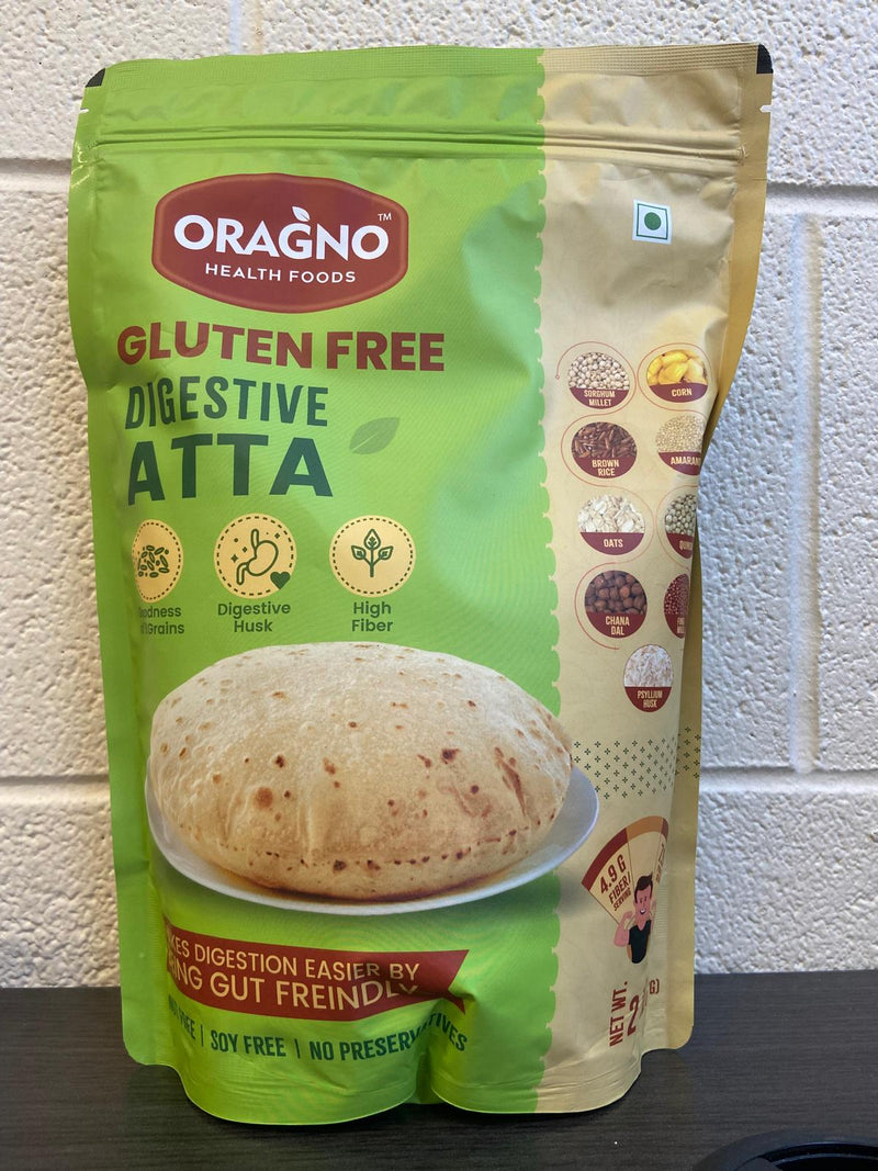 Oragno Gluten Free Digestive Atta, 2lb