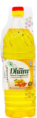Dhara Filtered Groundnut Oil, 1L