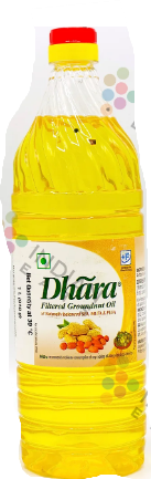 Dhara Filtered Groundnut Oil, 1L