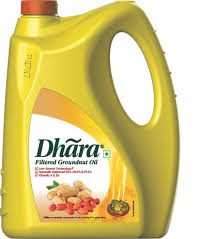 Dhara Filtered Groundnut Oil, 5L