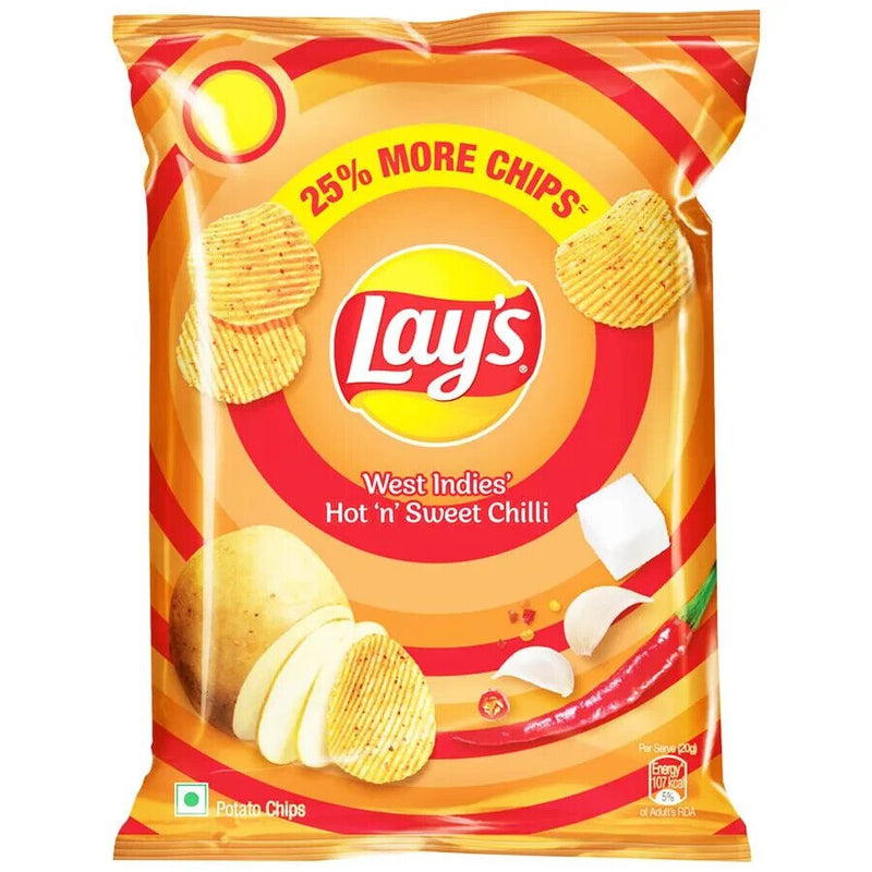 Lays West Indies' Hot 'N' Sweet Chilli Chips 48g