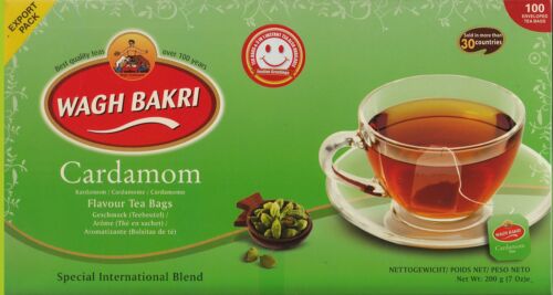 Wagh Bakri Cardamom 100Bags  7.06oz (200g)