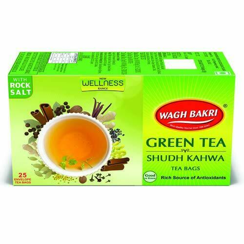 Wagh Bakri Green Kahwa Tea, 25 Tea Bags