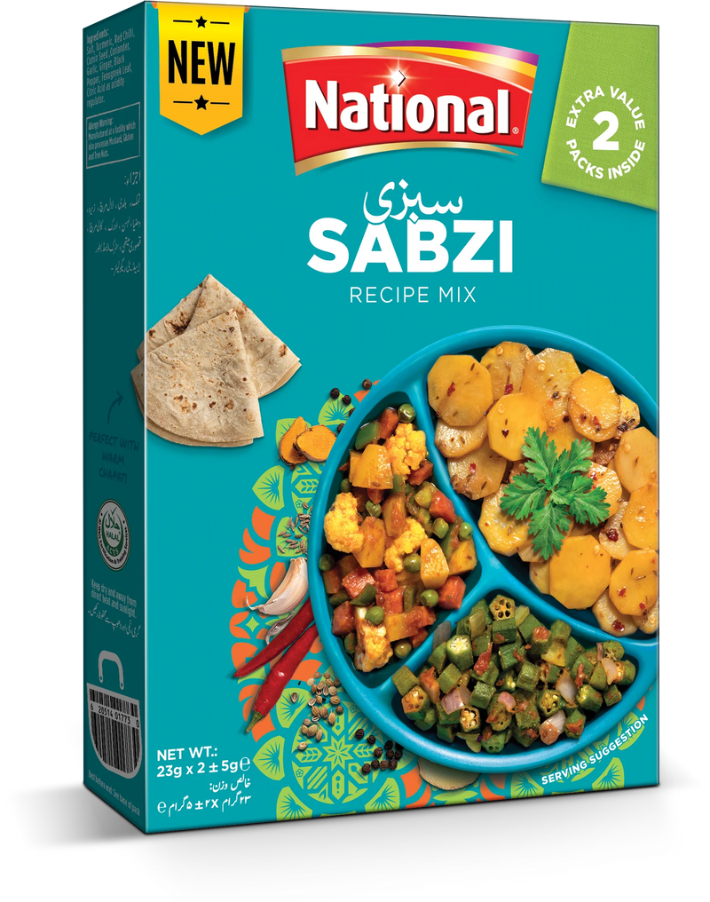 National Chatkharaydaar Sabzi Recipe Mix 0.8oz (23g)