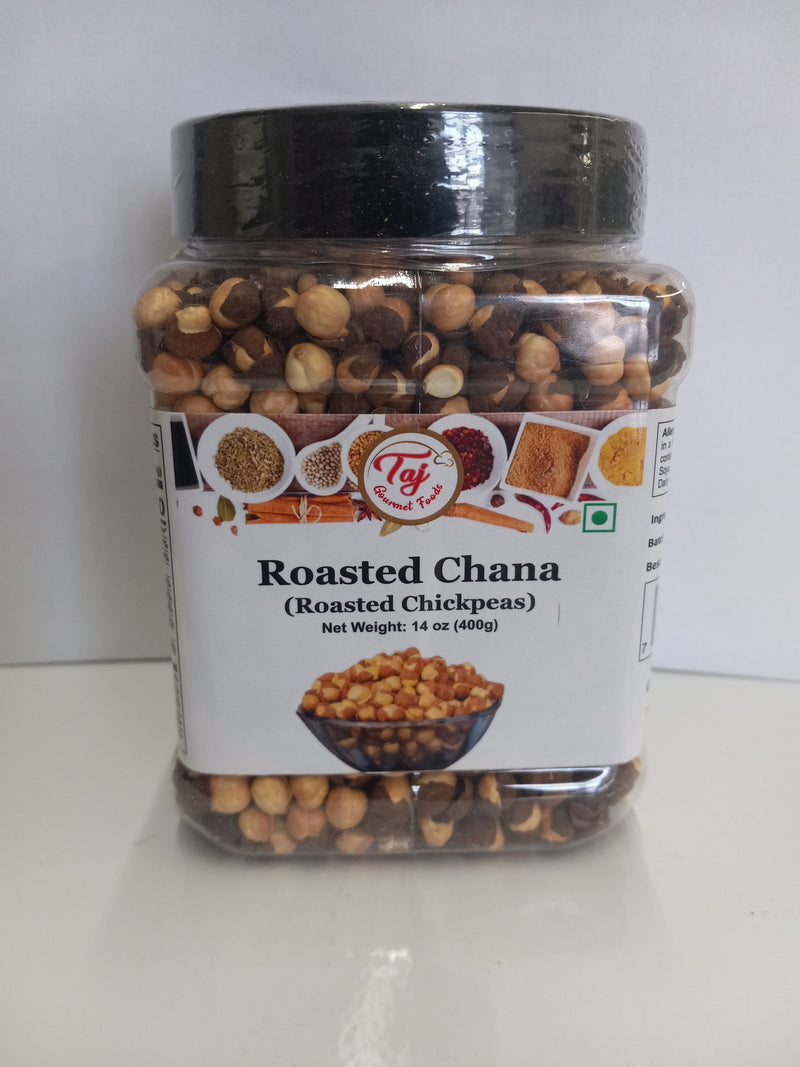 TAJ Roasted Chana Plain, 400g (Pouch)