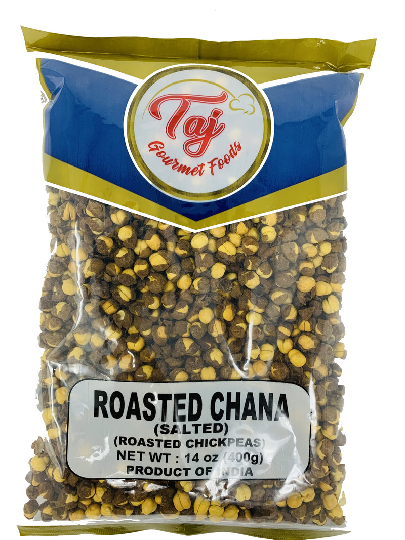 TAJ Roasted Chana Salted, 400g (Pouch)