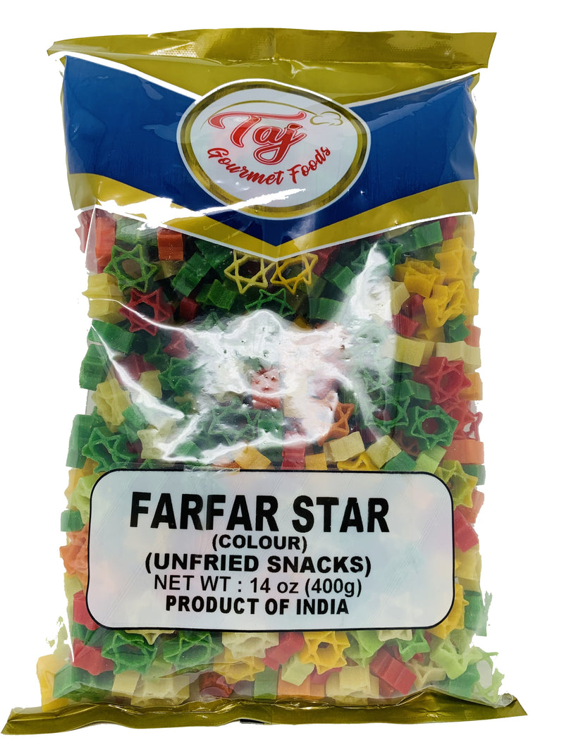 TAJ Fryums Farfar Star Unfried Snacks, 400gm