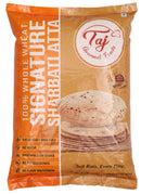 TAJ Signature Sharbati Atta, 100% Whole Wheat Flour, Chappati Flour,