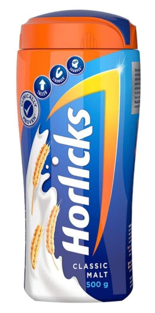 Horlicks Original Classic Malt Plain, 1.1lbs (500g)