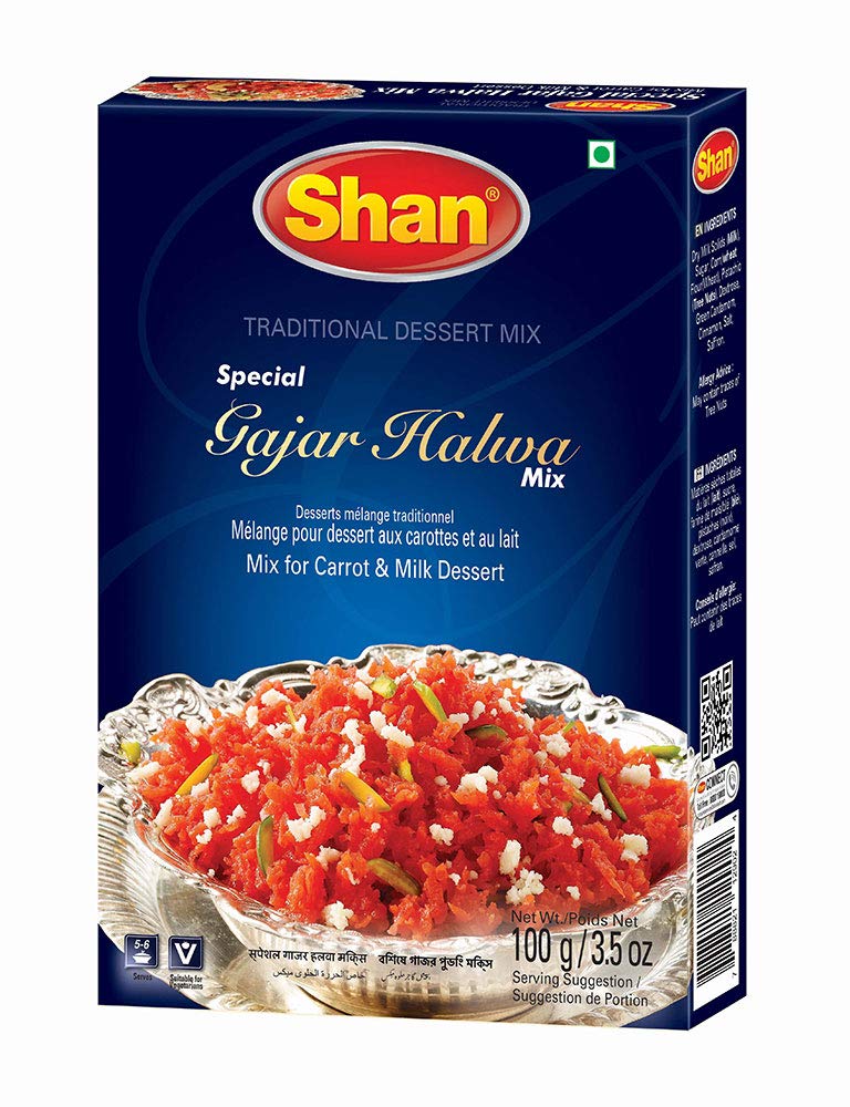 Shan Special Gajar Halwa Traditional Dessert Mix 3.5 oz (100g)