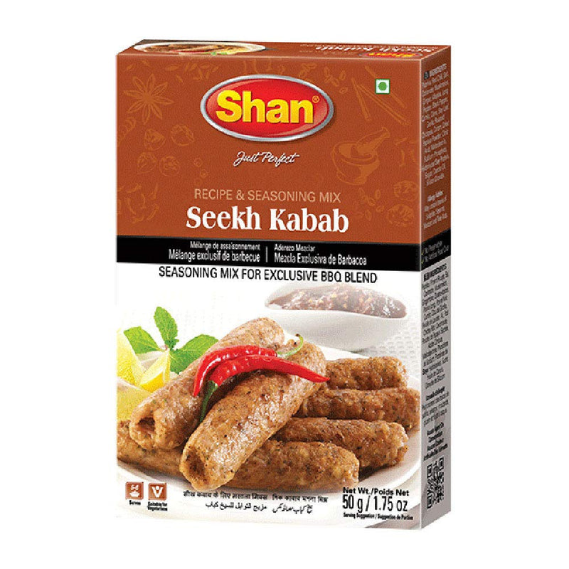 Shan Seekh Kabab Recipe and Seasoning Mix 1.76 oz (50g)