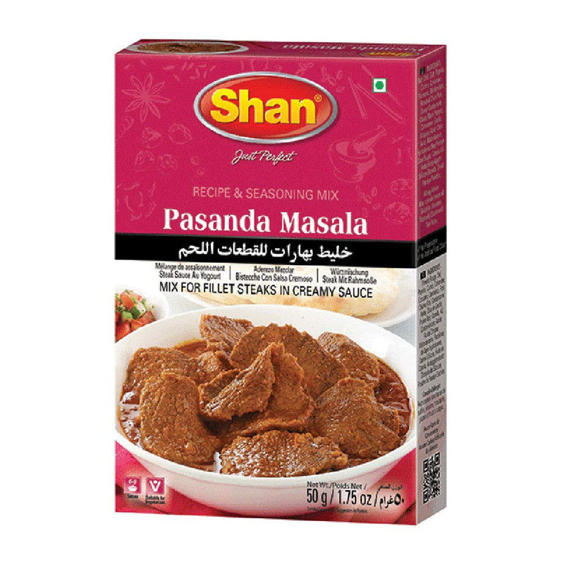 Shan Pasanda Recipe and Seasoning Mix 1.76 oz (50g)