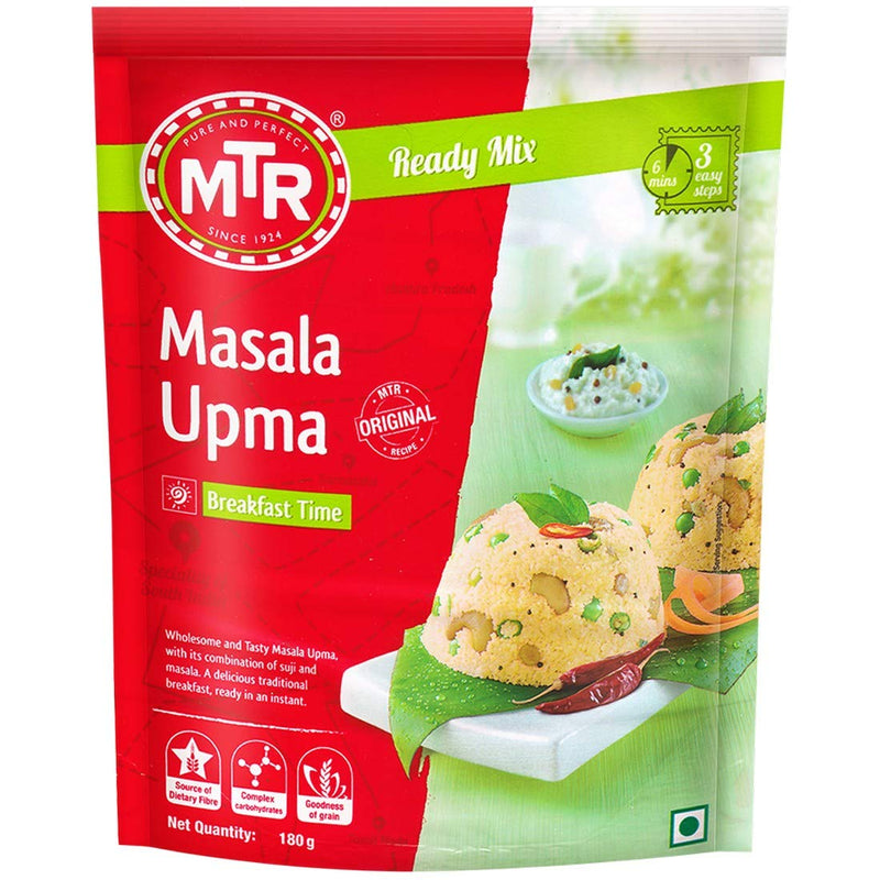 MTR Masala Upma - Mildly Spiced Semolina Pudding Mix - 200g. (7.05oz)