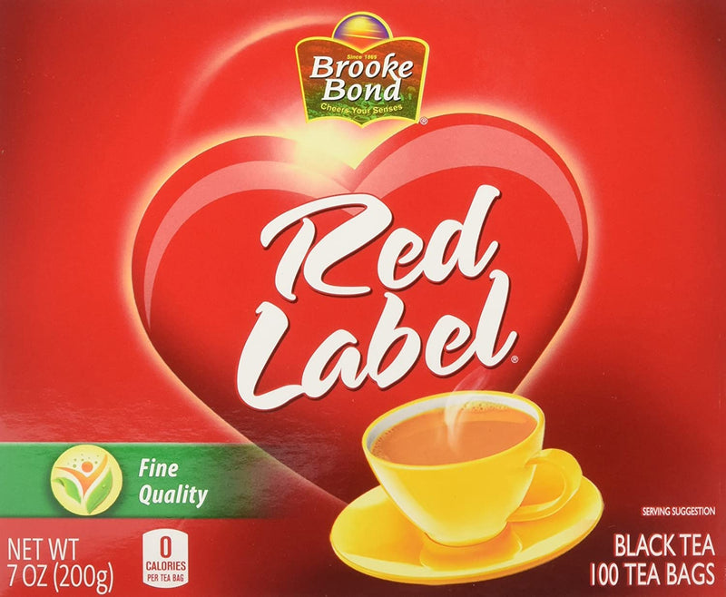 Brooke Bond Red Label 100-Tea Bags. 7oz(200g)