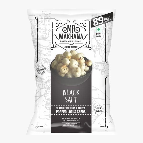 MR. Makhana Black Salt- Flavored Makhana, 1 Pack