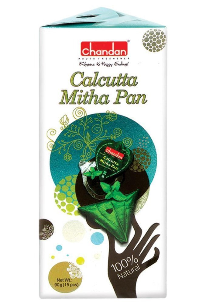 Chandan Calcutta Mitha Pan 3.17oz (90g), (15 units) BEST BEFORE 02-01-2025