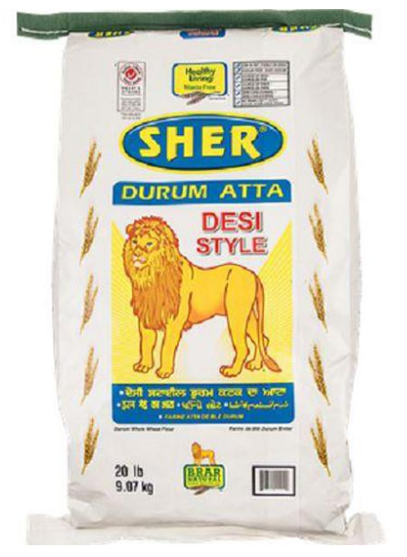 Sher Durum Atta Desi Style 20lb