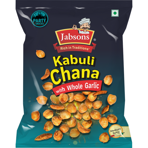 Jabsons Kabuli Chana with Whole Garlic, 150g