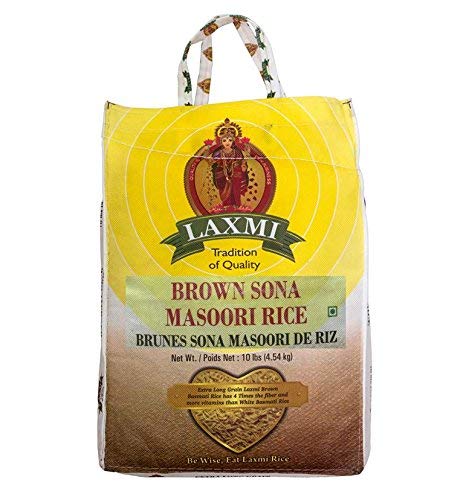 Laxmi Brown Sona Masoori Rice - 10lb