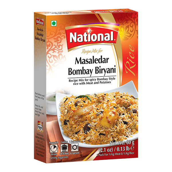 National Masaledar Bombay Biryani Recipe Mix 2.10 oz (60g)