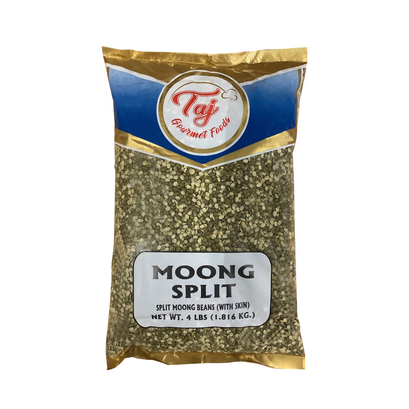 TAJ Moong Split Dal, Split Moong Dal with Skin, 4lbs