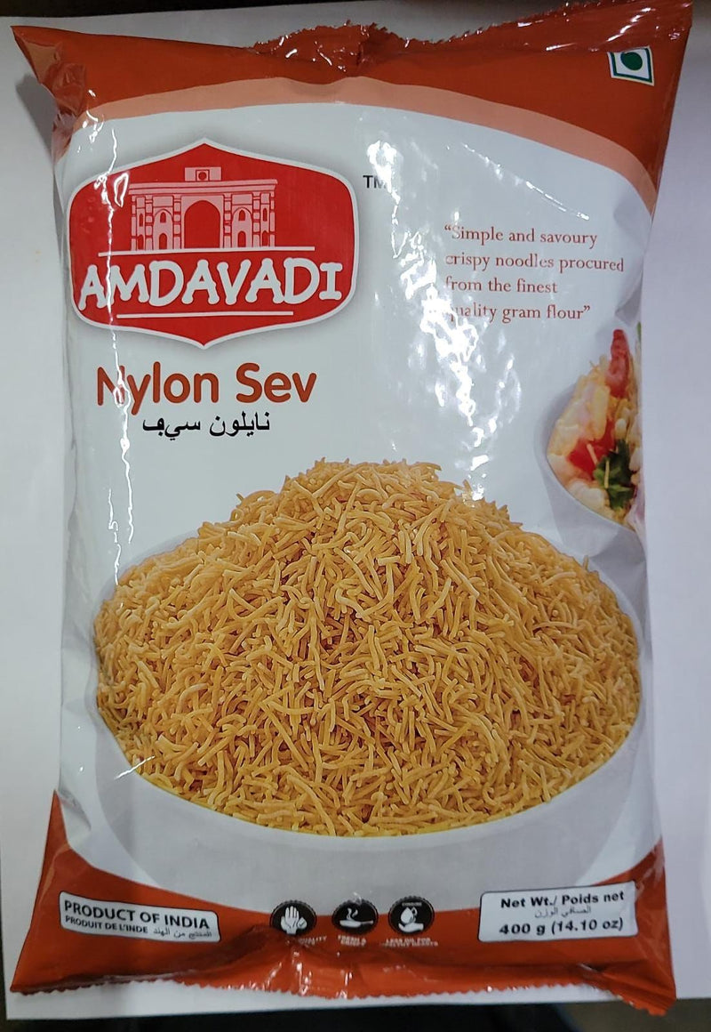 Amdavadi Snacks Nylon Sev Mix, 400g