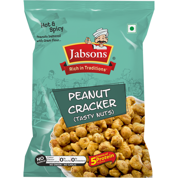 Jabsons Namkeen Peanut Cracker, 140g BEST BEFORE OCTOBER 31, 2024