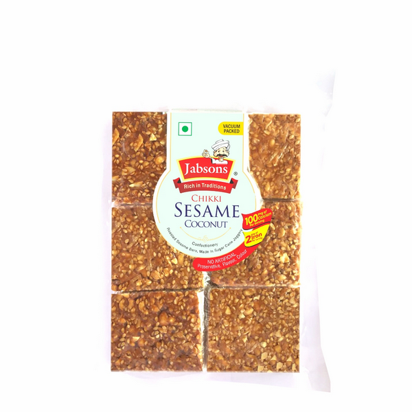 Jabsons Chikki Sesame Coconut, 240g