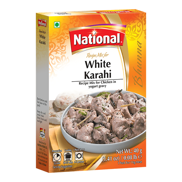 National White Karahi Recipe Mix 1.41 oz (40g)