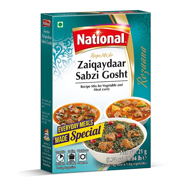 National Zaiqaydaar Sabzi Gosht 21g