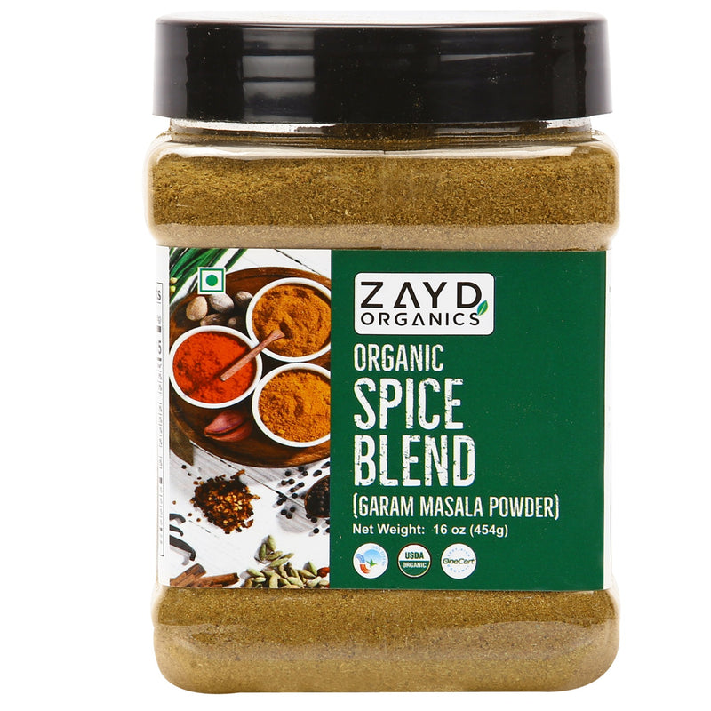 Zayd Organic Garam Masala Powder 16oz, USDA Organic Certified