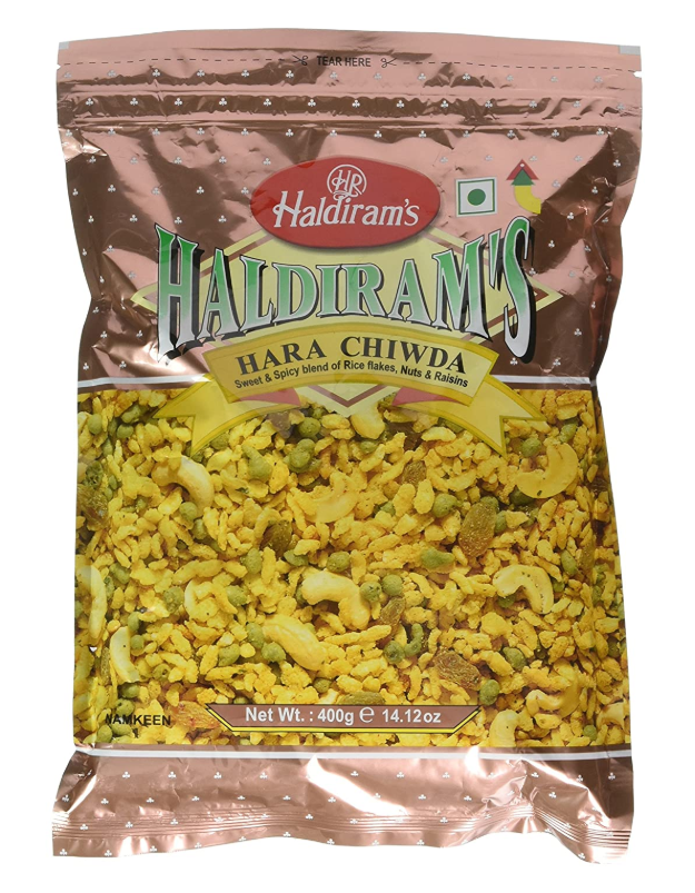 Haldiram's Hara Chiwda, 14oz (400g)